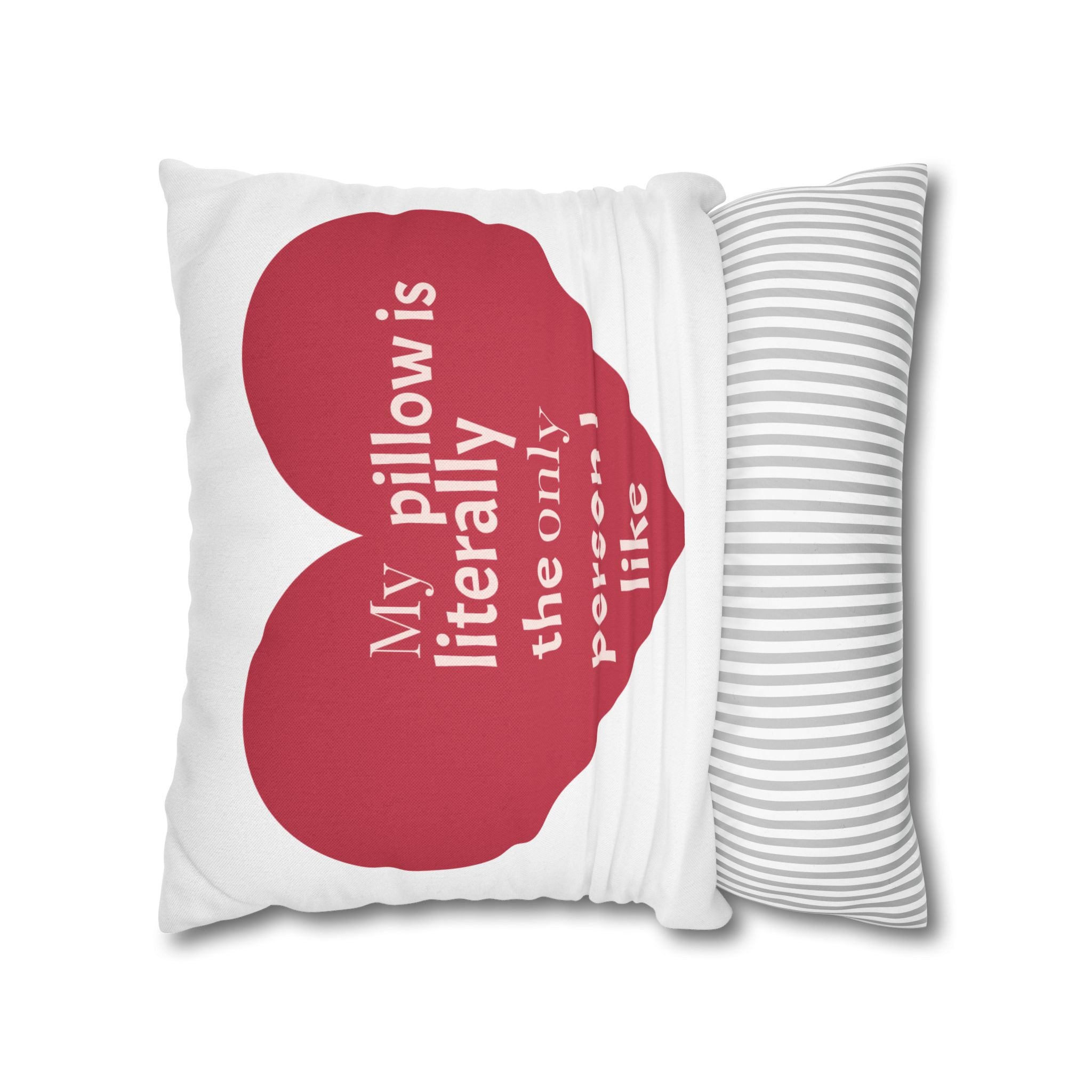 Heartfelt Pillowcase Gift for Couples, Bedroom Decor, Cozy Home Accessory, Funny Quotes, Valentine's Day, Love Gifts