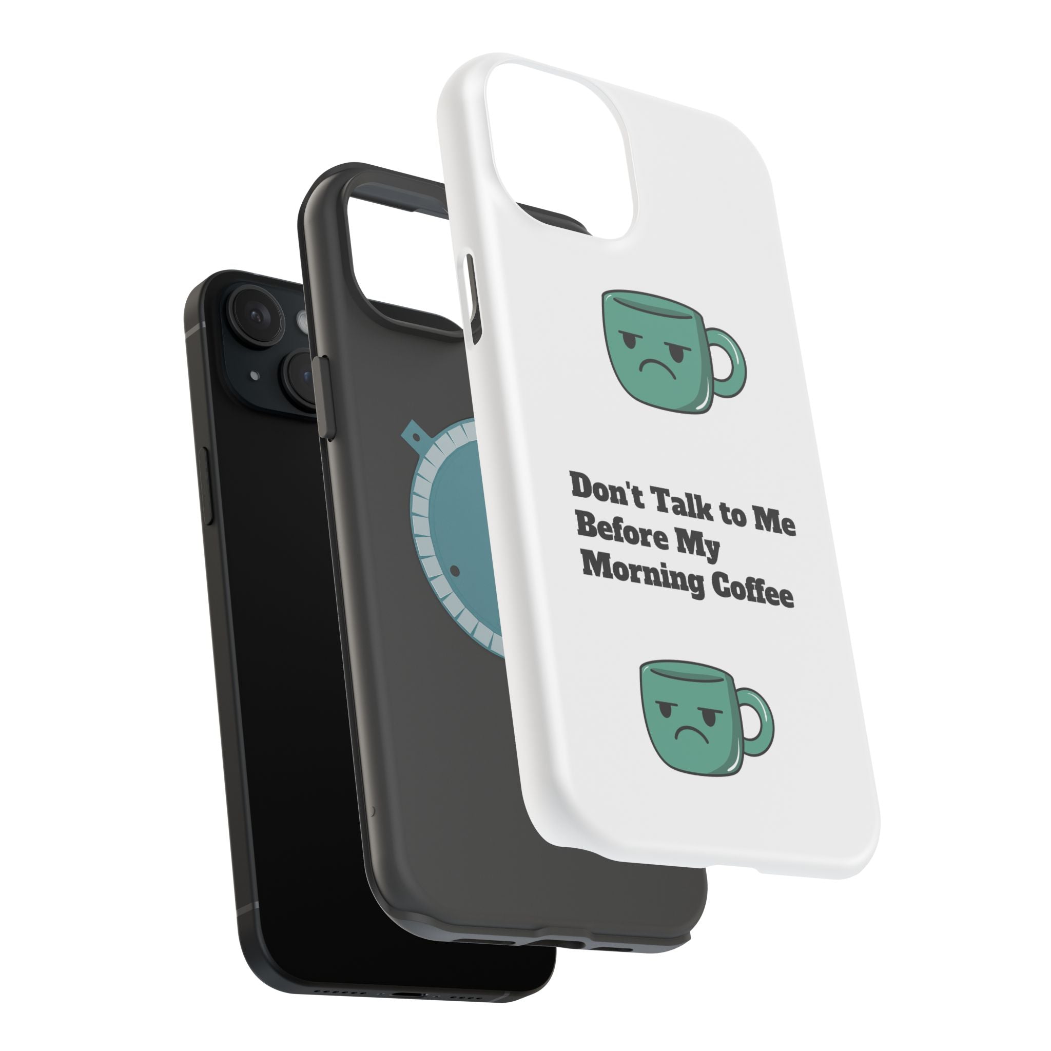 Coffee-Themed Magnetic Phone Cases, Funny Gift for Coffee Lovers, Morning Essential, Quirky Phone Accessories, Unique Merchandise