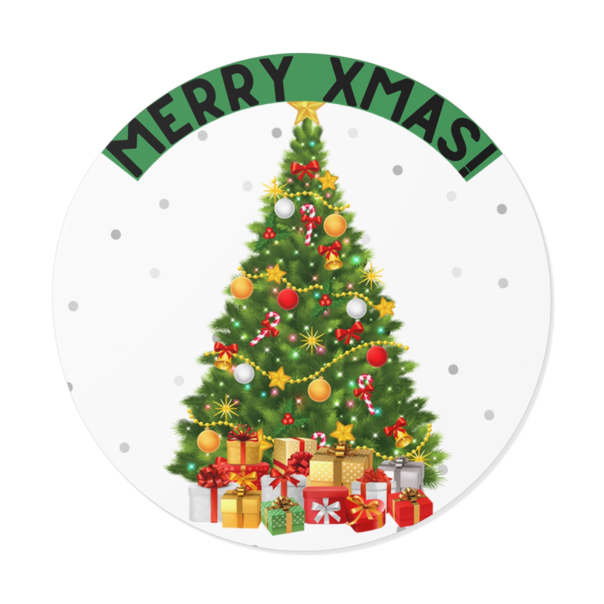 Christmas Tree Vinyl Stickers | Merry XMAS Decals for Holiday Decor, Gift Wrapping, Scrapbooking, Party Favors, Seasonal Crafts