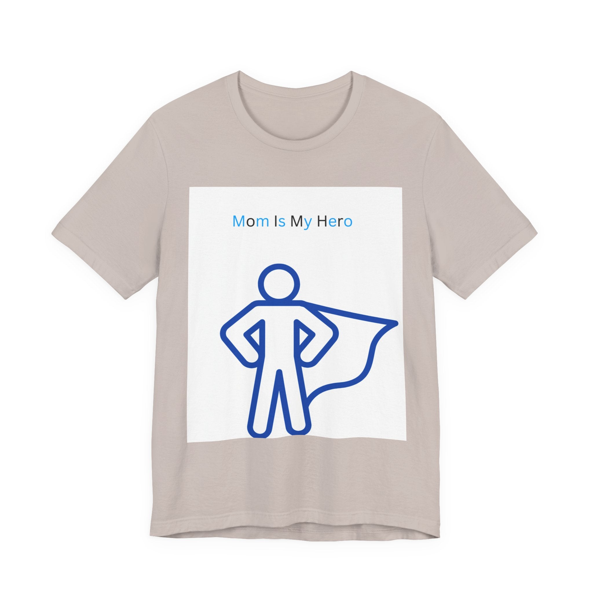 Mom Is My Hero Graphic Tee – Gift for Mother, Superhero Shirt, Family Reunion, Mother's Day, Casual Wear